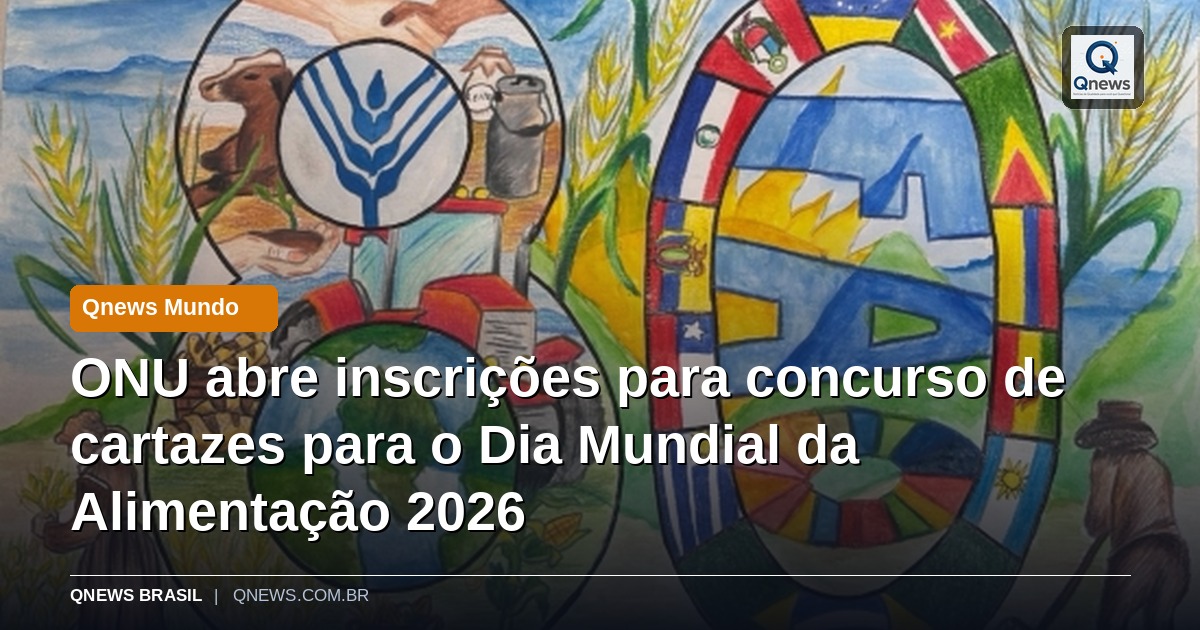 ONU abre inscrições para concurso de cartazes para o Dia Mundial da Alimentação 2026