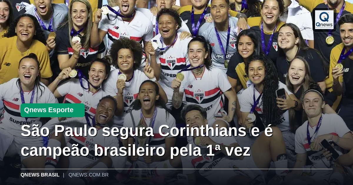 São Paulo segura Corinthians e é campeão brasileiro pela 1ª vez