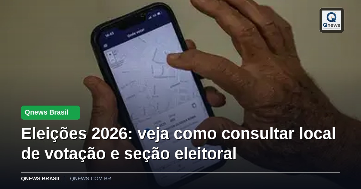 Eleições 2026: veja como consultar local de votação e seção eleitoral
