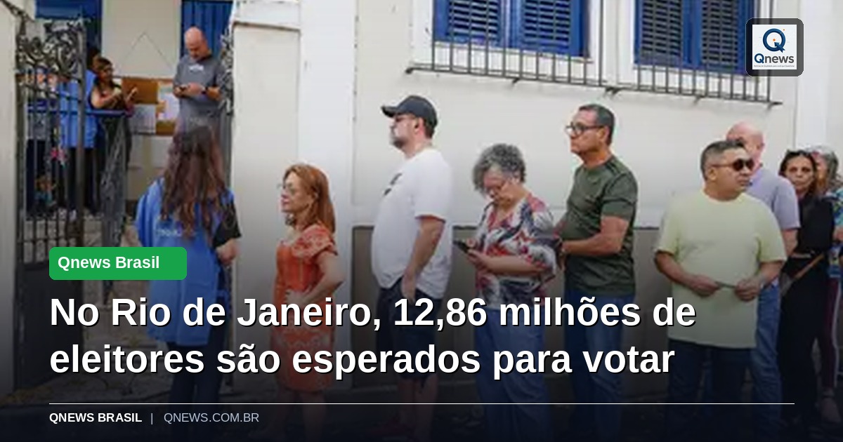 No Rio de Janeiro, 12,86 milhões de eleitores são esperados para votar