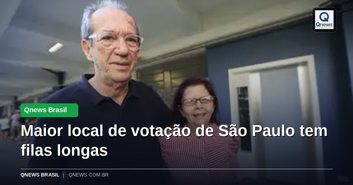 Maior local de votação de São Paulo tem filas longas